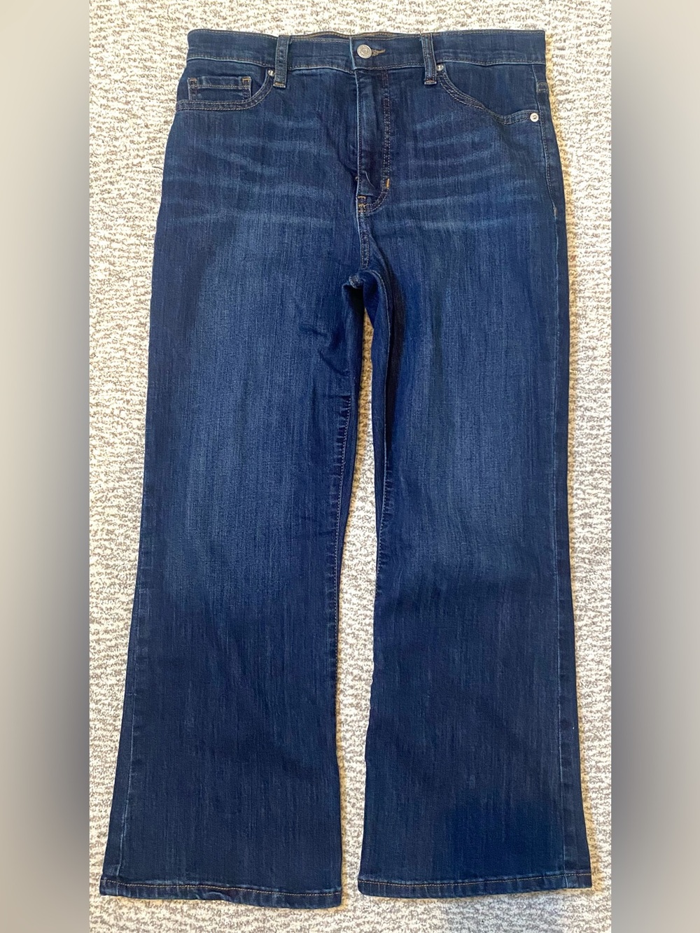 Banana Republic Cropped Flare Bootcut Jeans Dark Blue Size 29/8
